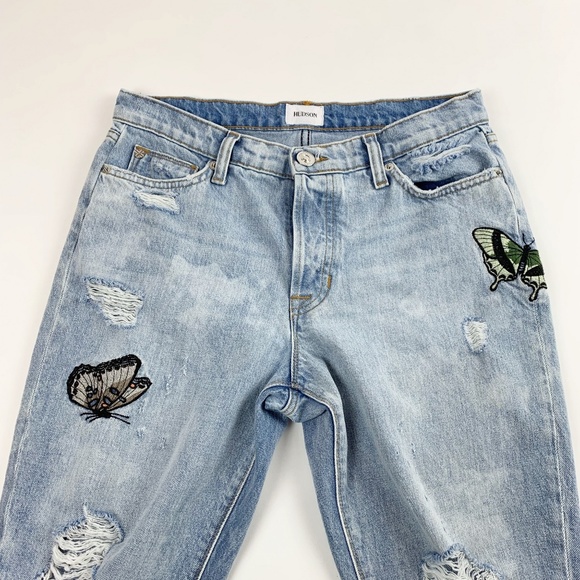 HUDSON Jeans, Light Blue, butterflies embroidered - Picture 8 of 8